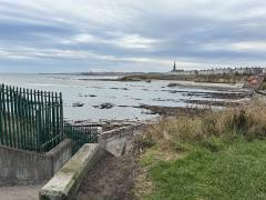 Looking back towards Cullercoats, and Tynemouth beyond